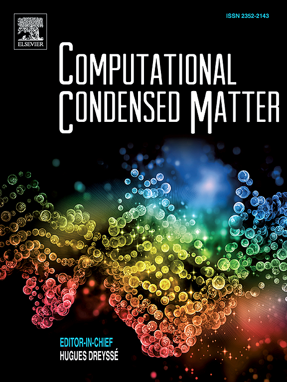 Go to journal home page - Computational Condensed Matter